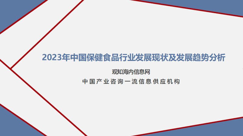 行业背景：营养补充剂市场蓬勃发展